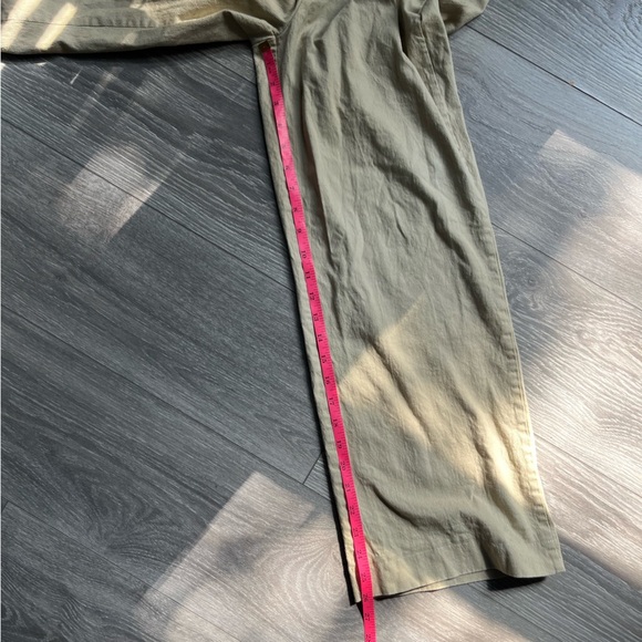 Princess Polly Cotton Blend Light Yellow Tan Khaki Wide Leg Pants Size 8 - Picture 6 of 9